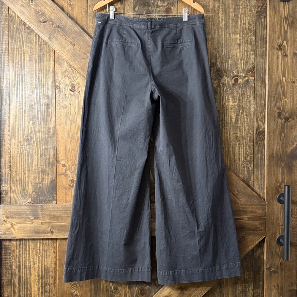 ANTHROPOLOGIE Wide-Leg Black Pants - Picture 4 of 10